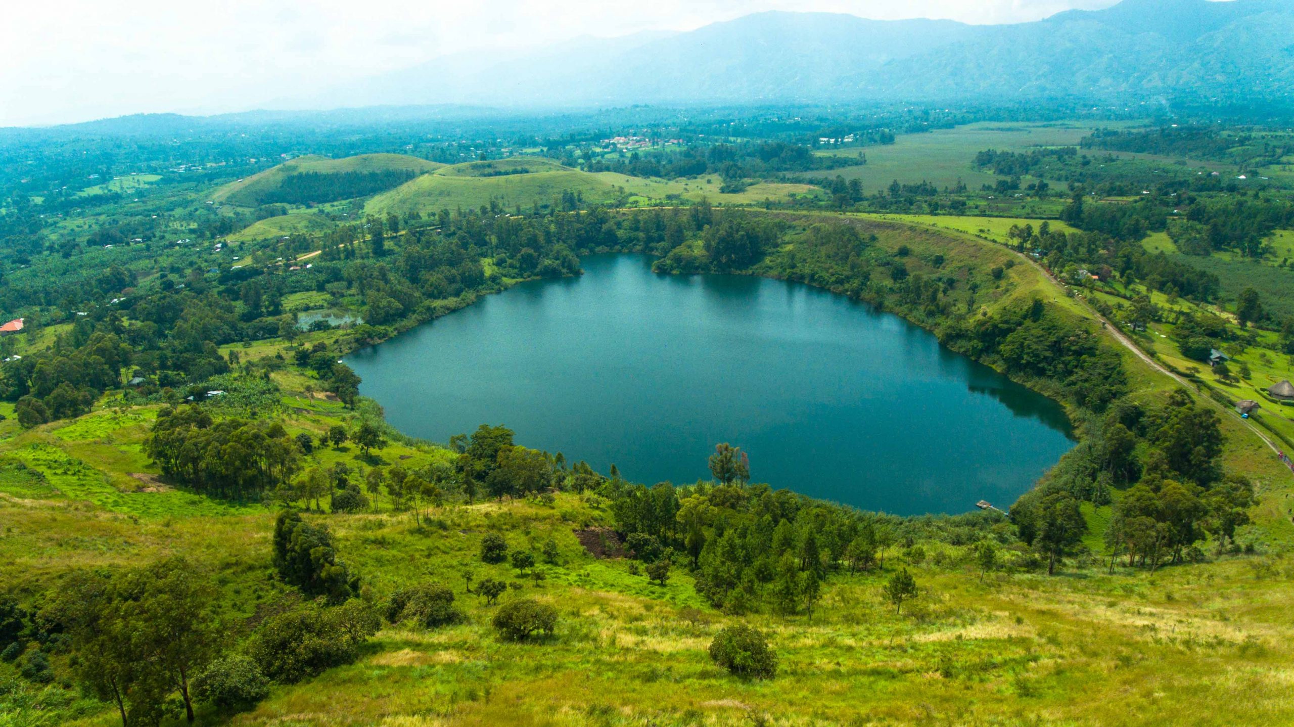 Crater lakes in Uganda