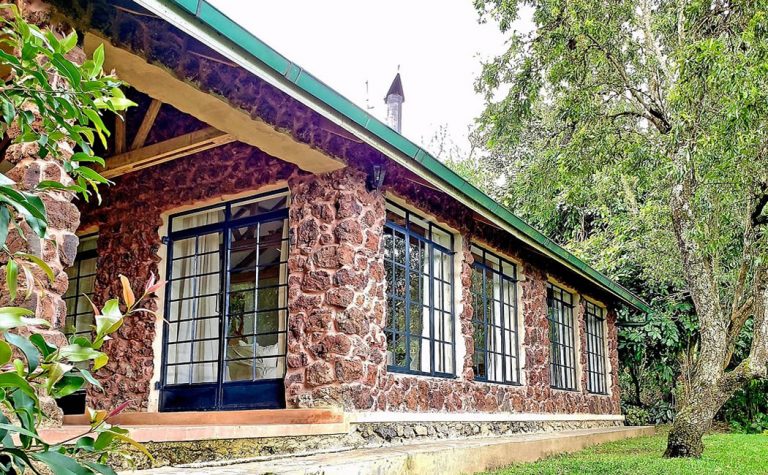 A view of one of the most luxury lodges in Bwindi, Uganda, Clouds Gorilla Lodge