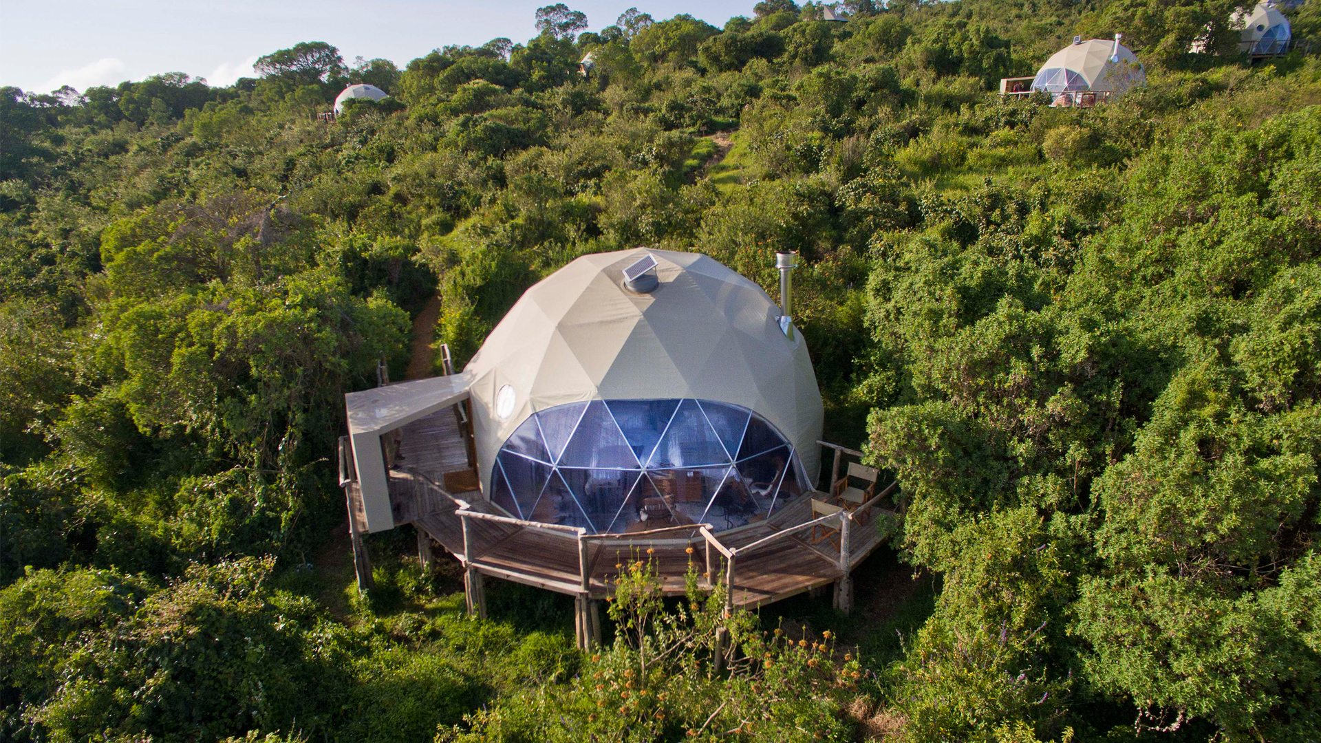 Exterior dome of The Higland in Tanzania