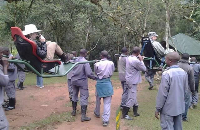Gorilla Trekking Porter services for the Elderly, Seniors and disabled people