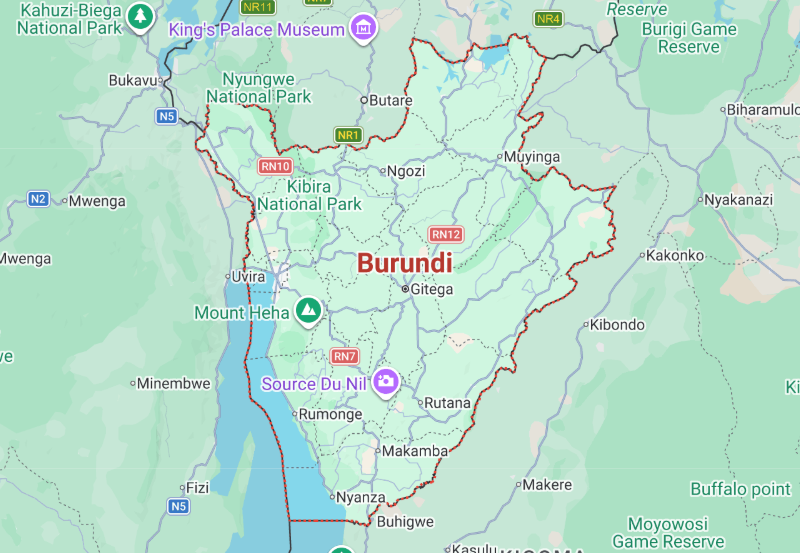 Best Burundi National Parks for Wildlife and Nature: Map of Burundi and National Parks